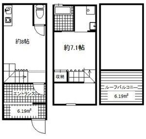 神戸市垂水区高丸の賃貸物件間取画像