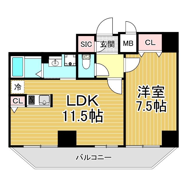 グルーブ神戸元町アリア 401|神戸市中央区下山手通(JR東海道本線(近畿)神戸駅)のマンション間取 グルーブ神戸元町アリア 401|神戸市中央区下山手通(JR東海道本線(近畿)神戸駅)のマンション間取