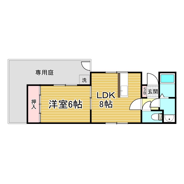 ウィステリア山本通 101|神戸市中央区山本通(神戸市営地下鉄線県庁前駅)のアパート間取 ウィステリア山本通 101|神戸市中央区山本通(神戸市営地下鉄線県庁前駅)のアパート間取