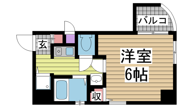 神戸市中央区下山手通の賃貸物件間取画像