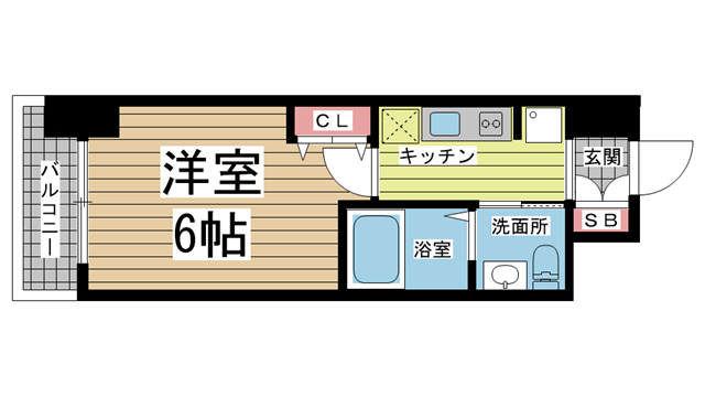 神戸市兵庫区西柳原町の賃貸物件間取画像