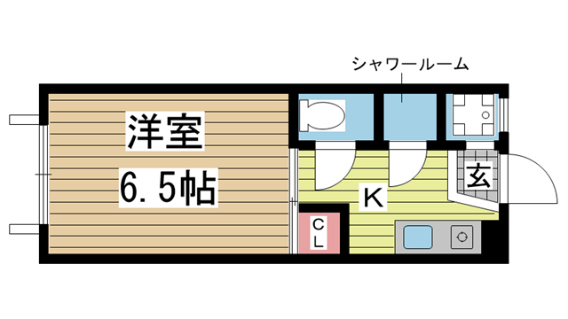 サンハイツ勝野 205|神戸市灘区篠原北町(阪急神戸線六甲駅)のマンション間取 サンハイツ勝野 205|神戸市灘区篠原北町(阪急神戸線六甲駅)のマンション間取