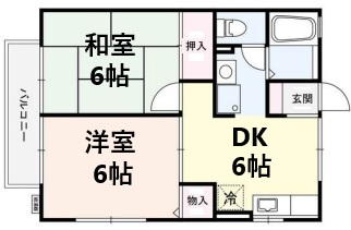 神戸市東灘区岡本の賃貸物件間取画像
