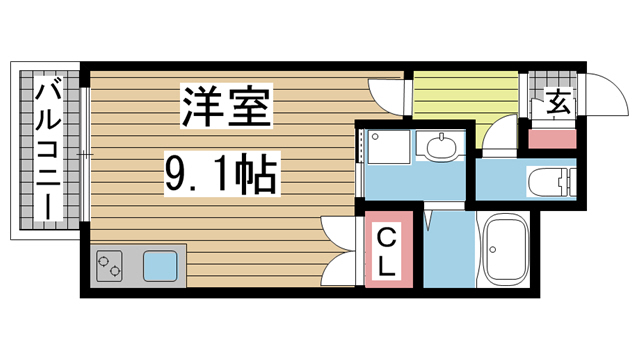 ARPEGGIO三宮 601|神戸市中央区琴ノ緒町(JR東海道本線(近畿)三ノ宮駅)のマンション間取 ARPEGGIO三宮 601|神戸市中央区琴ノ緒町(JR東海道本線(近畿)三ノ宮駅)のマンション間取