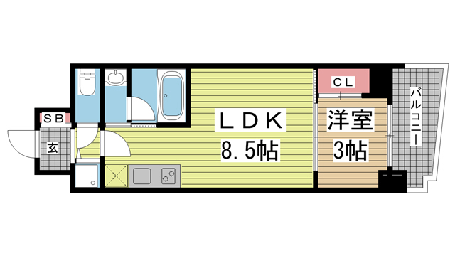 セレニテ神戸元町プリエ 203|神戸市中央区海岸通(JR東海道本線(近畿)元町駅)のマンション間取 セレニテ神戸元町プリエ 203|神戸市中央区海岸通(JR東海道本線(近畿)元町駅)のマンション間取