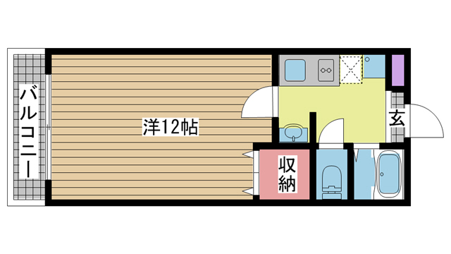 神戸市長田区大塚町の賃貸物件間取画像