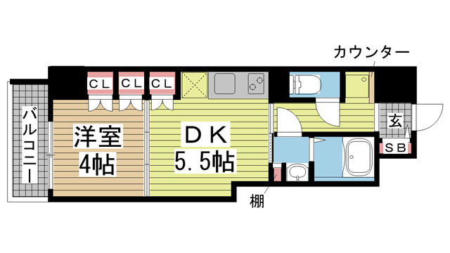 神戸元町Noah 807|神戸市中央区下山手通(JR東海道本線(近畿)元町駅)のマンション間取 神戸元町Noah 807|神戸市中央区下山手通(JR東海道本線(近畿)元町駅)のマンション間取