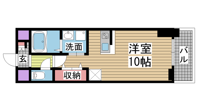プラチナコート 405|神戸市中央区御幸通(JR東海道本線(近畿)三ノ宮駅)のマンション間取 プラチナコート 405|神戸市中央区御幸通(JR東海道本線(近畿)三ノ宮駅)のマンション間取