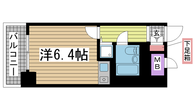 神戸市灘区岩屋北町の賃貸物件間取画像