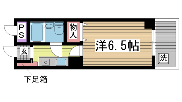 シャルムメゾン六甲道 402|神戸市灘区深田町(JR東海道本線(近畿)六甲道駅)のマンション間取 シャルムメゾン六甲道 402|神戸市灘区深田町(JR東海道本線(近畿)六甲道駅)のマンション間取