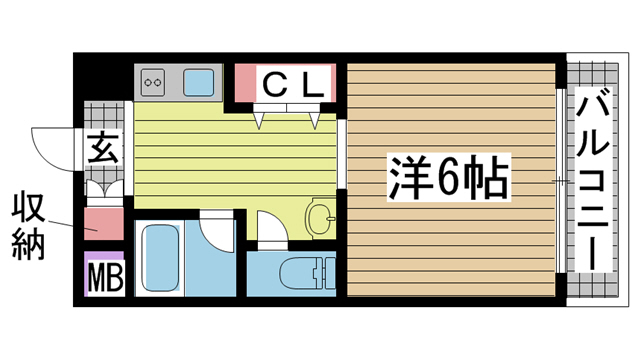 ロイヤル三ツ星Ⅱ 202|神戸市長田区松野通(JR山陽本線新長田駅)のマンション間取 ロイヤル三ツ星Ⅱ 202|神戸市長田区松野通(JR山陽本線新長田駅)のマンション間取