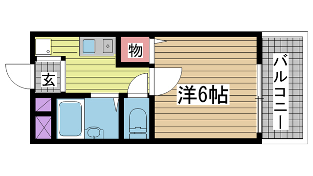 シティライフつかさV 102|神戸市灘区篠原南町(阪急神戸線六甲駅)のアパート間取 シティライフつかさV 102|神戸市灘区篠原南町(阪急神戸線六甲駅)のアパート間取