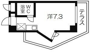 ロマネスク御影 105|神戸市東灘区御影(阪急神戸線御影駅)のマンション間取 ロマネスク御影 105|神戸市東灘区御影(阪急神戸線御影駅)のマンション間取