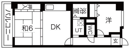グレードタイム六甲 202|神戸市灘区篠原南町(JR東海道本線(近畿)六甲道駅)のマンション間取 グレードタイム六甲 202|神戸市灘区篠原南町(JR東海道本線(近畿)六甲道駅)のマンション間取