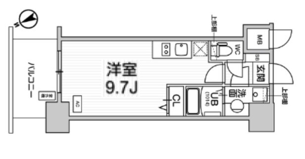 アプリーレ神戸元町 411|神戸市中央区下山手通(JR東海道本線(近畿)元町駅)のマンション間取 アプリーレ神戸元町 411|神戸市中央区下山手通(JR東海道本線(近畿)元町駅)のマンション間取