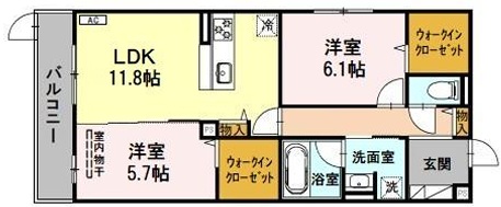 神戸市東灘区本山北町の賃貸物件間取画像