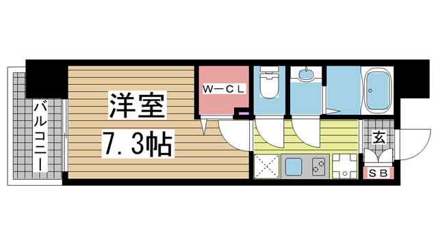 神戸市中央区元町通の賃貸物件間取画像