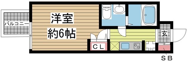セレニテ神戸ミラク 309|神戸市中央区中町通(JR東海道本線(近畿)神戸駅)のマンション間取 セレニテ神戸ミラク 309|神戸市中央区中町通(JR東海道本線(近畿)神戸駅)のマンション間取