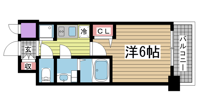 神戸市兵庫区中道通の賃貸物件間取画像