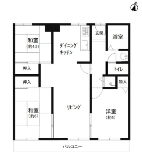 神戸市東灘区深江北町の賃貸物件間取画像