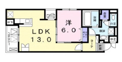 神戸市北区山田町小部の賃貸物件間取画像