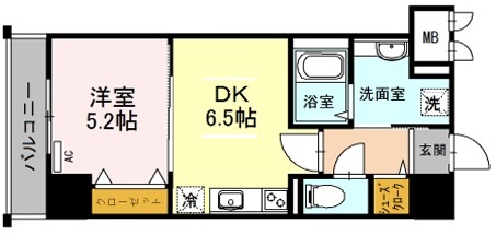 神戸市中央区磯辺通の賃貸物件間取画像