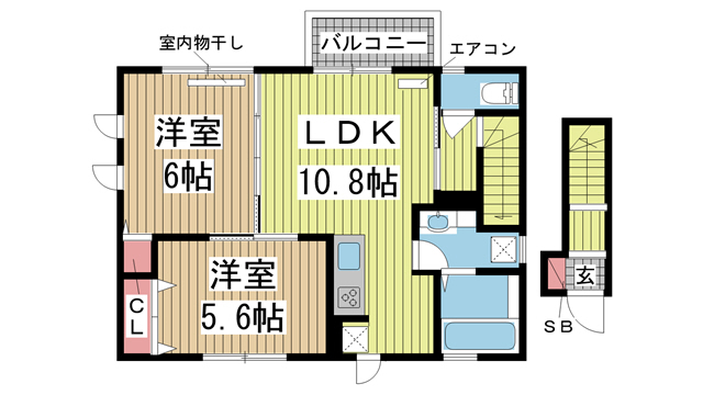 神戸市東灘区森北町の賃貸物件間取画像
