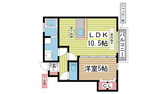 サニーレジデンス 103|神戸市灘区上野通(阪急神戸線王子公園駅)のアパート間取 サニーレジデンス 103|神戸市灘区上野通(阪急神戸線王子公園駅)のアパート間取