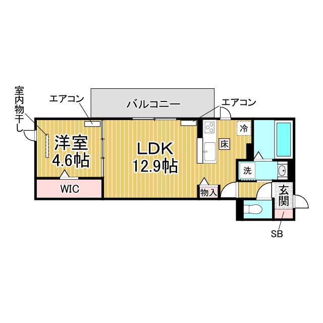 神戸市須磨区大池町の賃貸物件間取画像