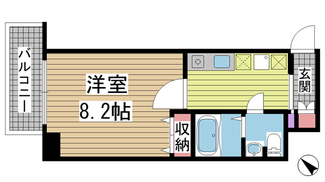 神戸市中央区元町通の賃貸物件間取画像