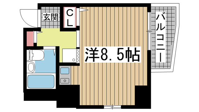 アルテハイム神戸県庁前 201|神戸市中央区中山手通(JR東海道本線(近畿)元町駅)のマンション間取 アルテハイム神戸県庁前 201|神戸市中央区中山手通(JR東海道本線(近畿)元町駅)のマンション間取