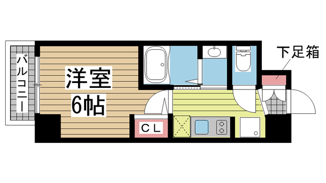 神戸市兵庫区湊町の賃貸物件間取画像