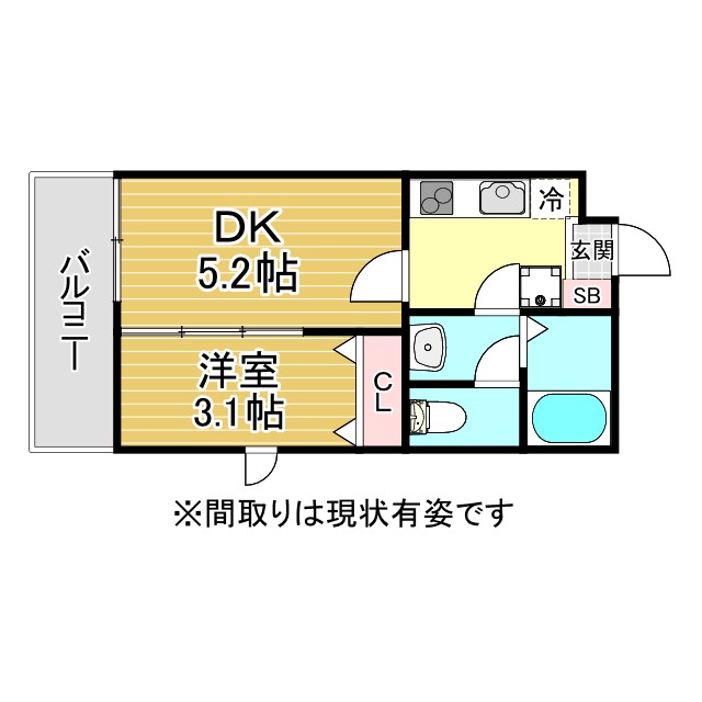 神戸市東灘区青木の賃貸物件間取画像
