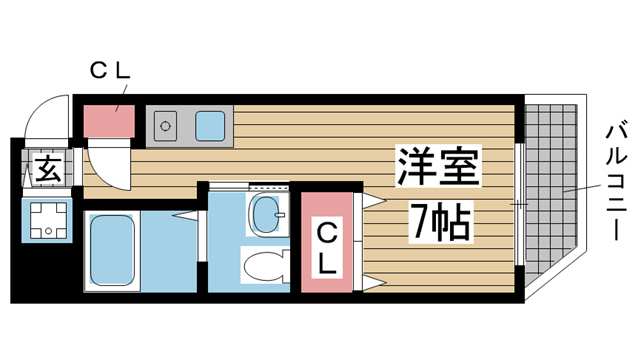 レジデンスSAKURA 803|神戸市灘区中原通(JR東海道本線(近畿)摩耶駅)のマンション間取 レジデンスSAKURA 803|神戸市灘区中原通(JR東海道本線(近畿)摩耶駅)のマンション間取