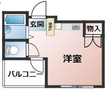 パストラル 202|神戸市灘区岩屋北町(JR東海道本線(近畿)摩耶駅)のマンション間取 パストラル 202|神戸市灘区岩屋北町(JR東海道本線(近畿)摩耶駅)のマンション間取