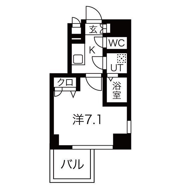 神戸市兵庫区西橘通の賃貸物件間取画像