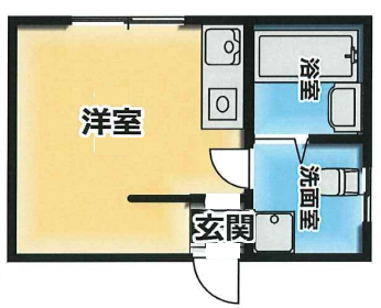 富士ビル 501|神戸市中央区楠町(JR東海道本線(近畿)神戸駅)のマンション間取 富士ビル 501|神戸市中央区楠町(JR東海道本線(近畿)神戸駅)のマンション間取