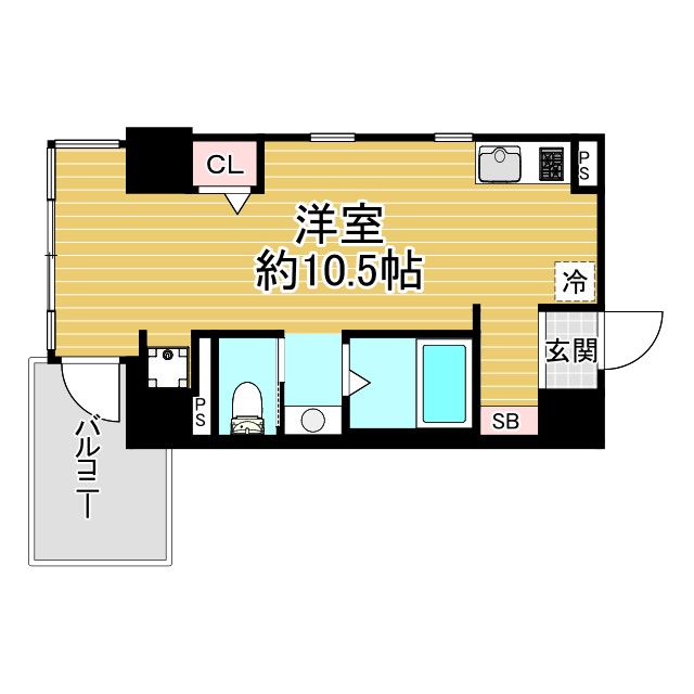 ワコーレヴィータ下沢通 303|神戸市兵庫区下沢通(JR山陽本線兵庫駅)のマンション間取 ワコーレヴィータ下沢通 303|神戸市兵庫区下沢通(JR山陽本線兵庫駅)のマンション間取