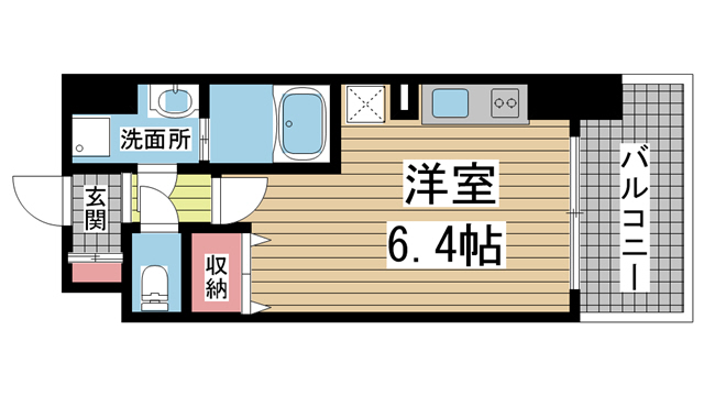 神戸市中央区八幡通の賃貸物件間取画像