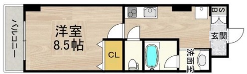 CITYSPIRE神戸元町Ⅰ 1104|神戸市中央区元町通(JR東海道本線(近畿)元町駅)のマンション間取 CITYSPIRE神戸元町Ⅰ 1104|神戸市中央区元町通(JR東海道本線(近畿)元町駅)のマンション間取