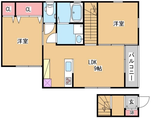 KARIN上沢フロント 103|神戸市長田区房王寺町(神戸市営地下鉄線上沢駅)のアパート間取 KARIN上沢フロント 103|神戸市長田区房王寺町(神戸市営地下鉄線上沢駅)のアパート間取