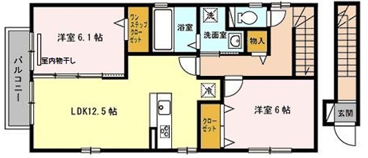 神戸市東灘区本山北町の賃貸物件間取画像