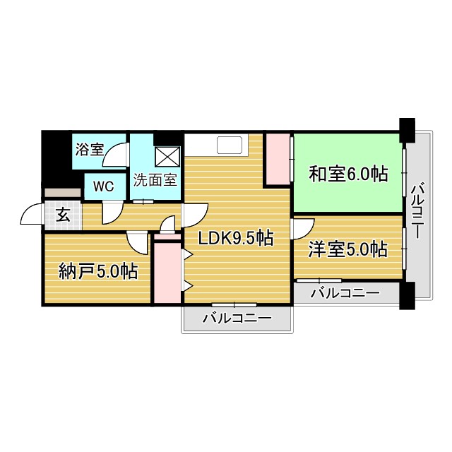 リバーサイド青谷 301|神戸市灘区青谷町(阪急神戸線王子公園駅)のマンション間取 リバーサイド青谷 301|神戸市灘区青谷町(阪急神戸線王子公園駅)のマンション間取
