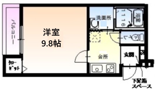 フジパレス小河通Ⅱ番館 102|神戸市兵庫区小河通(JR山陽本線兵庫駅)のアパート間取 フジパレス小河通Ⅱ番館 102|神戸市兵庫区小河通(JR山陽本線兵庫駅)のアパート間取