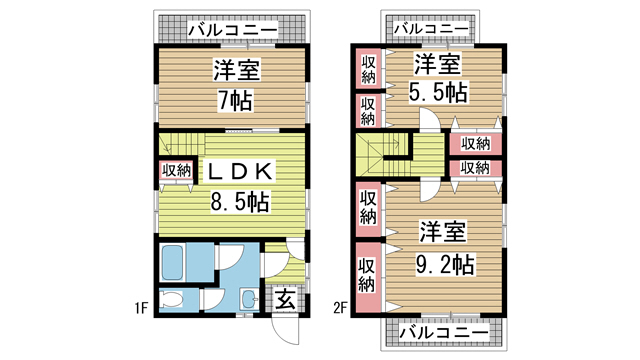 神戸市中央区北本町通の賃貸物件間取画像