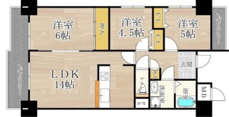 神戸市中央区生田町の賃貸物件間取画像