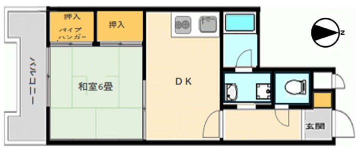 シティハイツ多聞 603|神戸市中央区多聞通(JR東海道本線(近畿)神戸駅)のマンション間取 シティハイツ多聞 603|神戸市中央区多聞通(JR東海道本線(近畿)神戸駅)のマンション間取