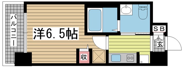 神戸市中央区日暮通の賃貸物件間取画像