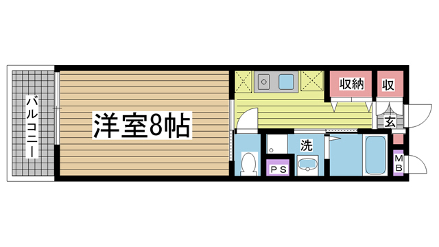 神戸市灘区友田町の賃貸物件間取画像