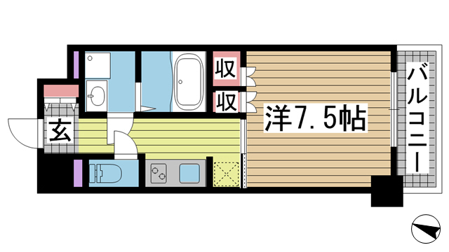 プラネソシエ神戸元町 1004|神戸市中央区栄町通(神戸市営地下鉄海岸線みなと元町駅)のマンション間取 プラネソシエ神戸元町 1004|神戸市中央区栄町通(神戸市営地下鉄海岸線みなと元町駅)のマンション間取